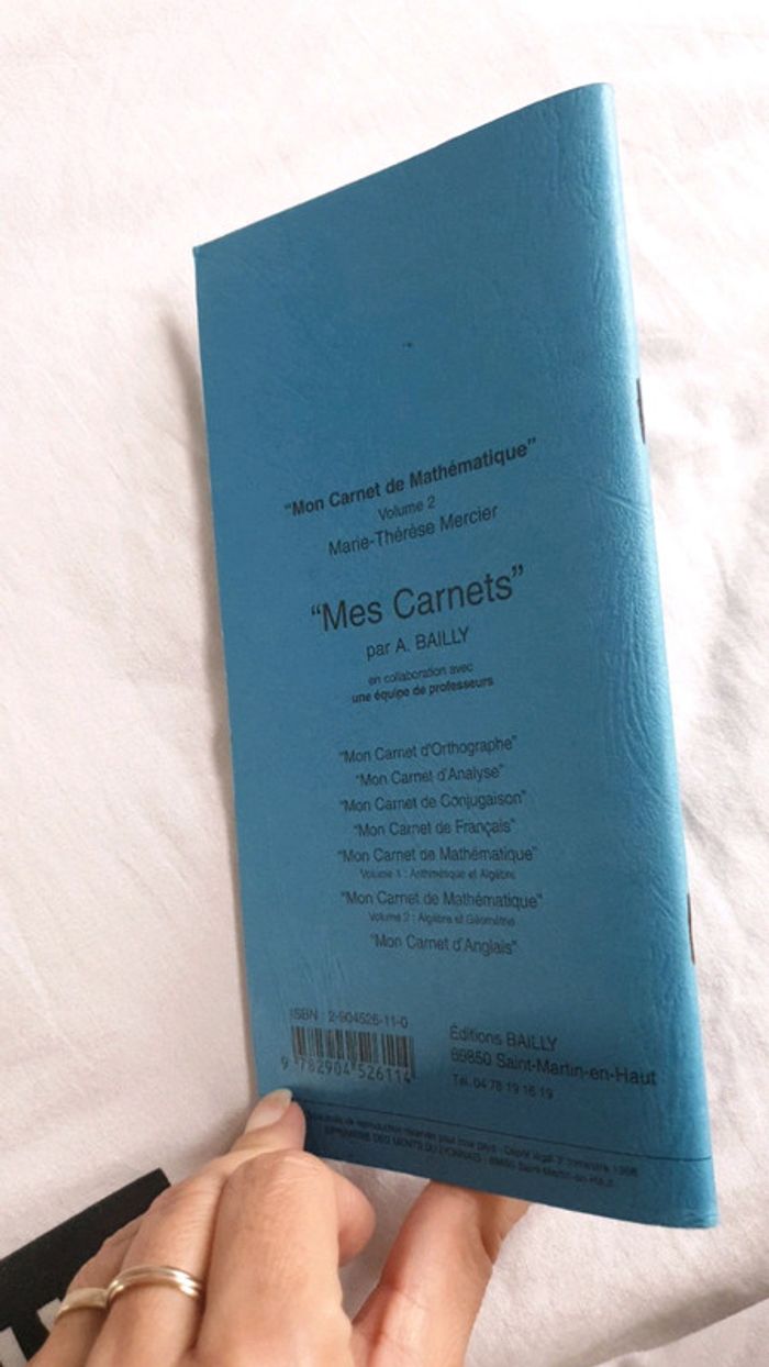 Mon carnet de mathématiques - volume 2 - photo numéro 2