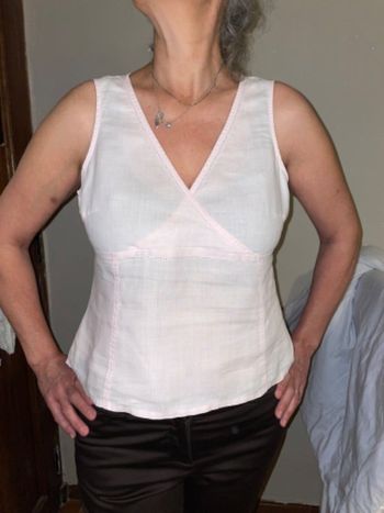 Top rose pale camaïeu 42