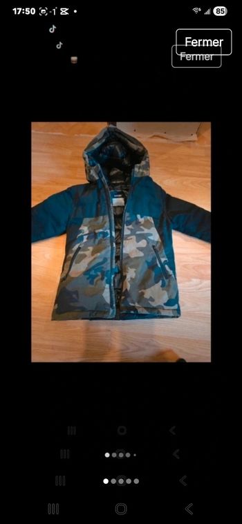 Manteau matelassé idéal grand froid 6 ans