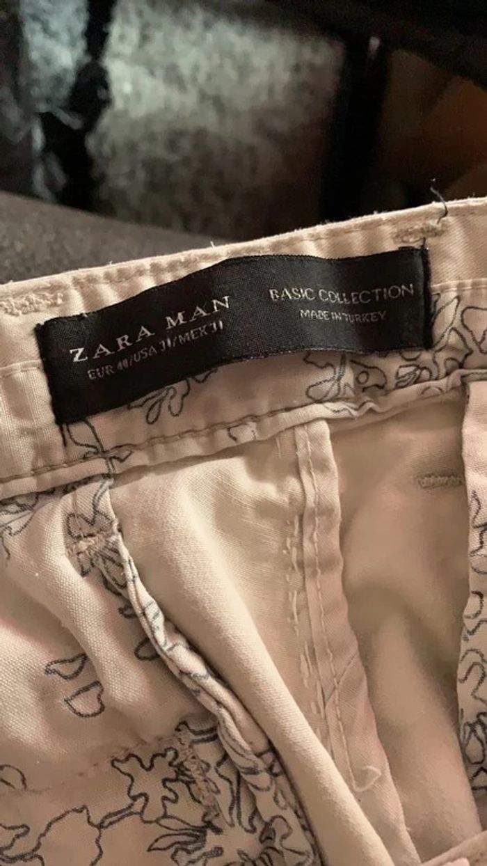 Pantalon homme beige Zara - photo numéro 2