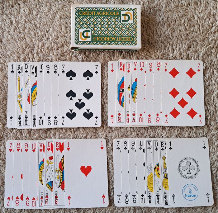 ♟️Ancien jeu de 32 cartes publicitaires Crédit Agricole - photo numéro 2