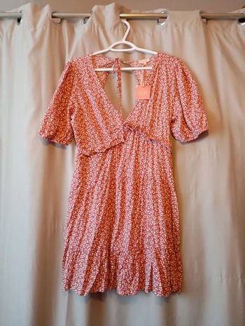 🌸 Neuf Goa robe chic rose imprimé liberty - Taille 2 (soit 36 / 38) 🌸