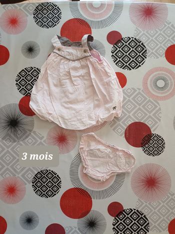 Tenue ensemble robe culotte bloomer Taille 3 mois