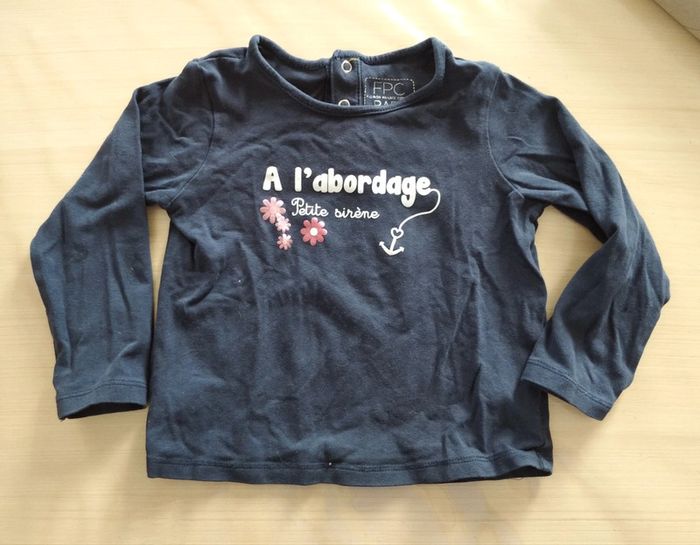 T-shirt manches longues bébé 24 mois