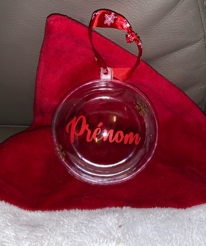 Boule Noël  personnalisée