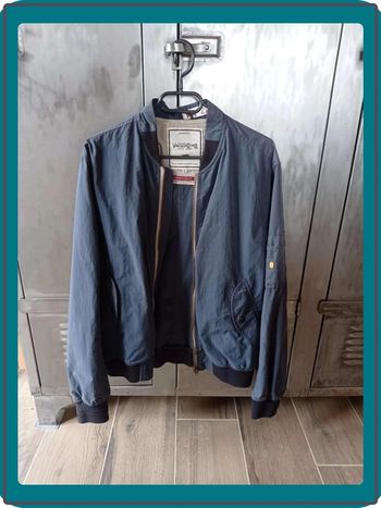 Veste zippée bleue homme taille M Jack & Jones bon état