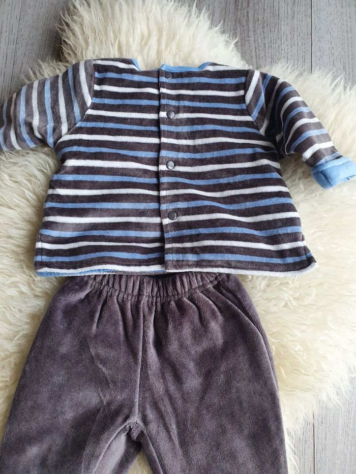 Ensemble 2 pièces bébé taille 1 mois - photo numéro 3
