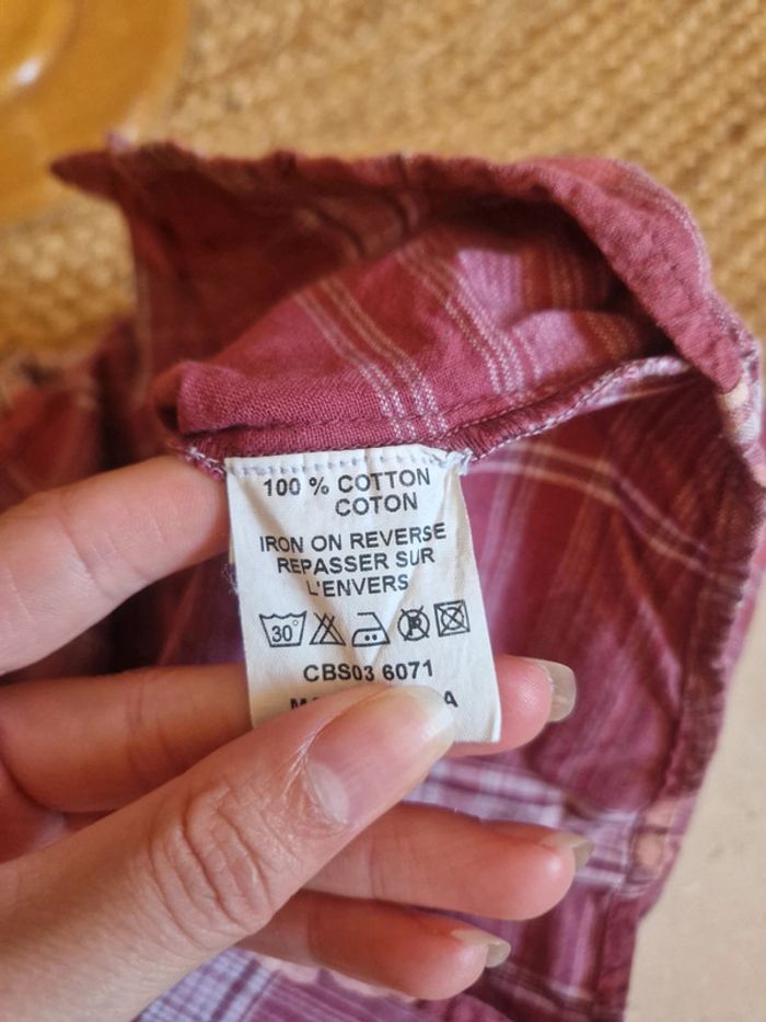 Jolie chemise rose fleurs fille tape à l'œil 5 ans - photo numéro 5