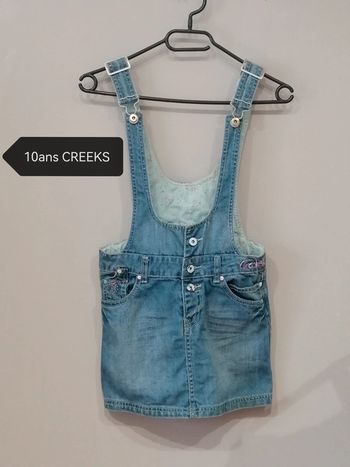 Robe salopette jeans 10ans Creeks