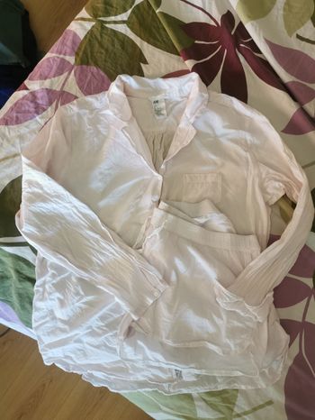 Chemise femme rose clair