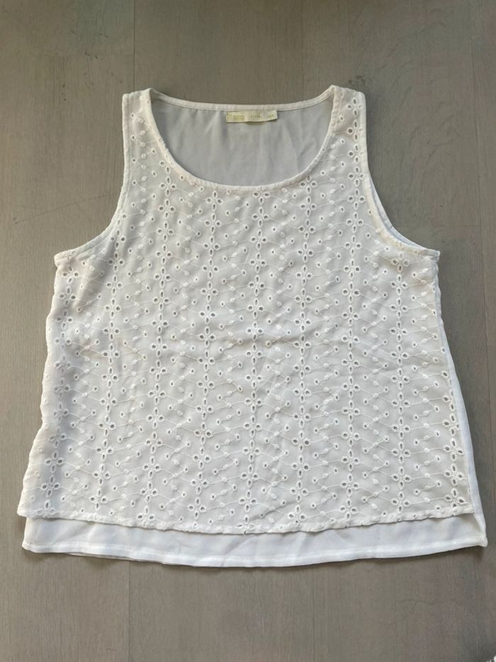Débardeur fille GEMO - Broderie - Taille 8 ans