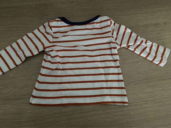 Lot 2 t-shirts manches longues DPAM 6 mois - photo numéro 3
