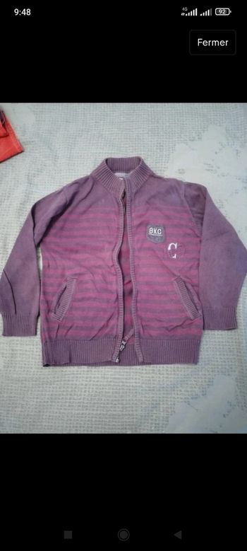 Gilet zippé 6 ans