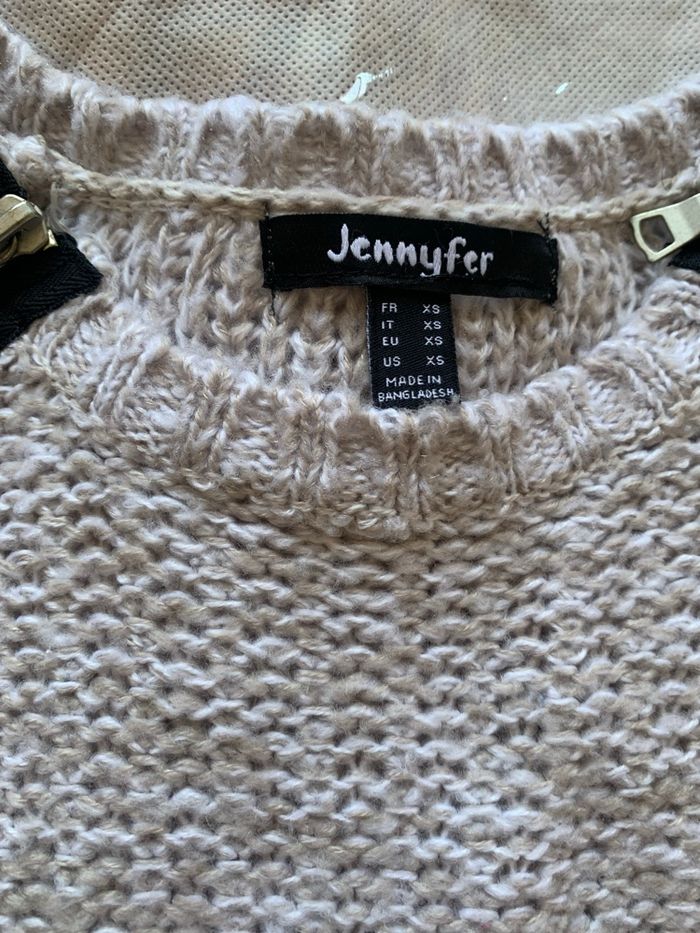 Pull rose fermeture éclair - photo numéro 8