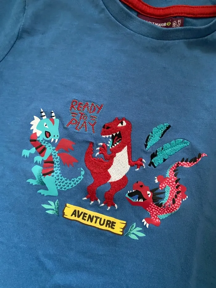 T-shirt manches courtes sergent major motif dragon - photo numéro 2