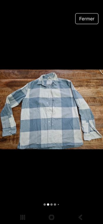 Chemise à carreaux hiver taille s Bershka