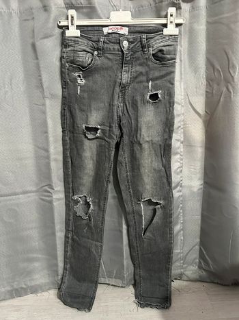 Jean effet déchiré, gris, Jennyfer - 36/S