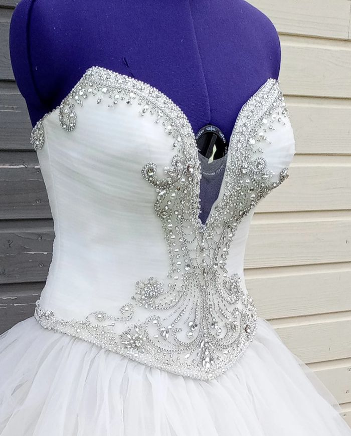 bustier corsage de Robe de mariée originale neuf - photo numéro 7