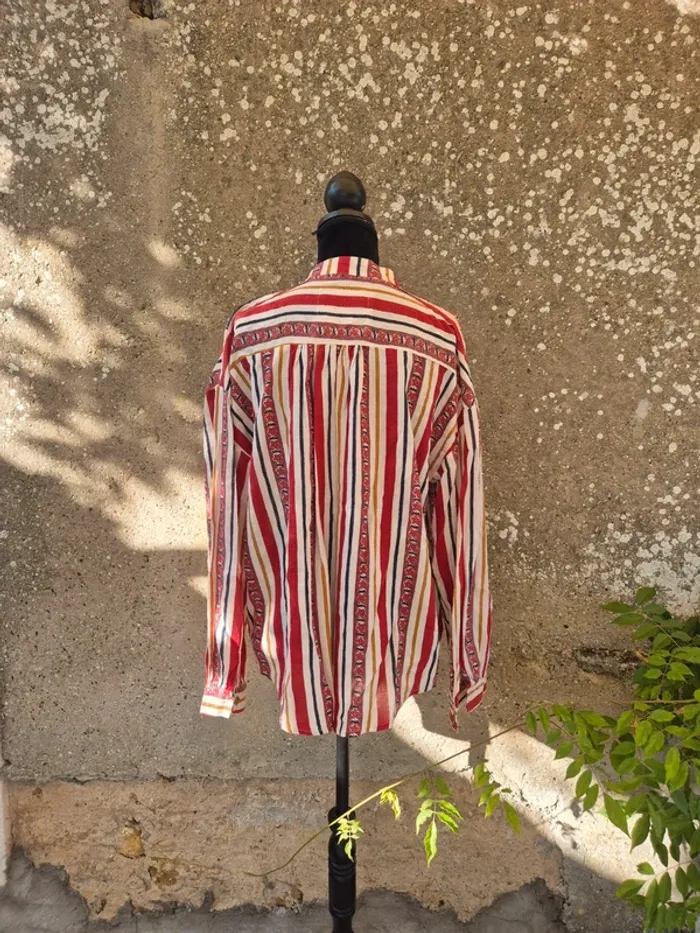 Blouse Re Wilding rayé en coton T.36/38 - photo numéro 2