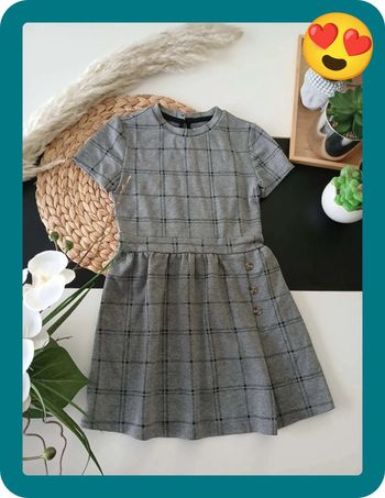 Robe chic à carreaux Taille 6 ans🌿💝
