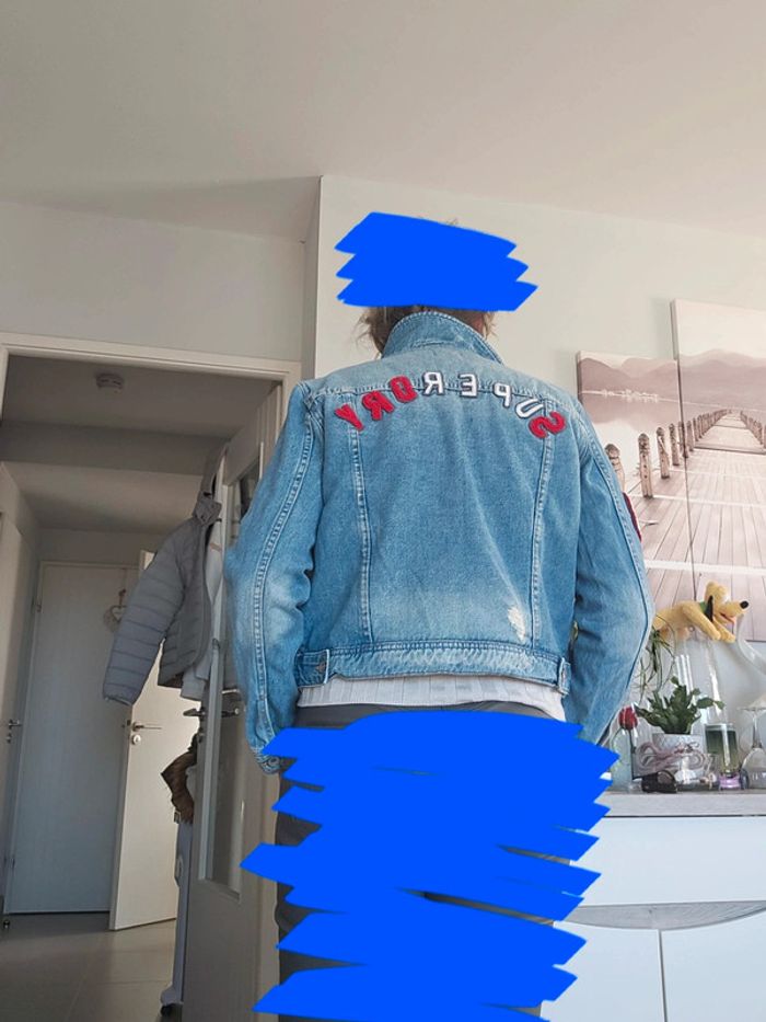 Veste jean Superdry taille M - photo numéro 2