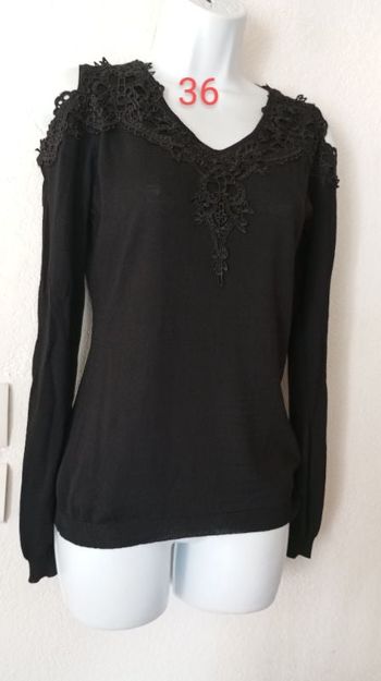 Pull fin dentelle femme 36