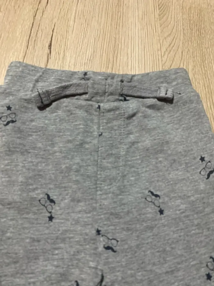 Pantalon style jogging gris bébé garçon 6 mois boîte à malices - photo numéro 2