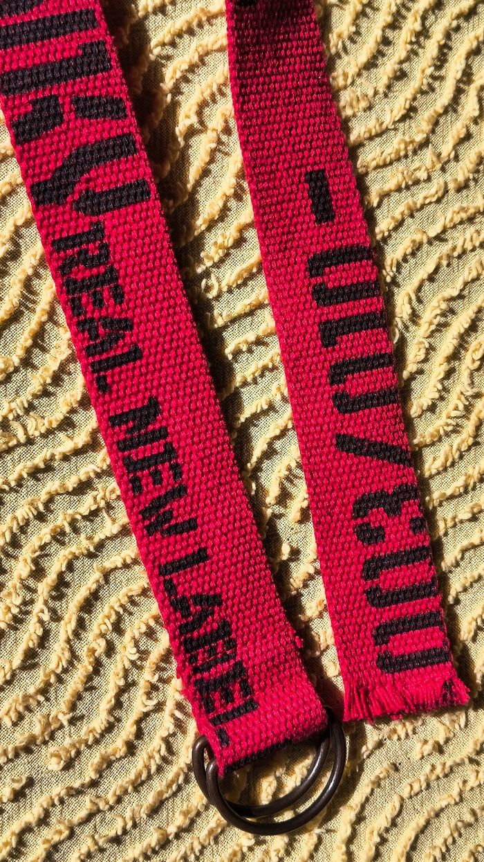 🍓 Jolie ceinture en tissu rouge (80 cm) 🍓 - photo numéro 2