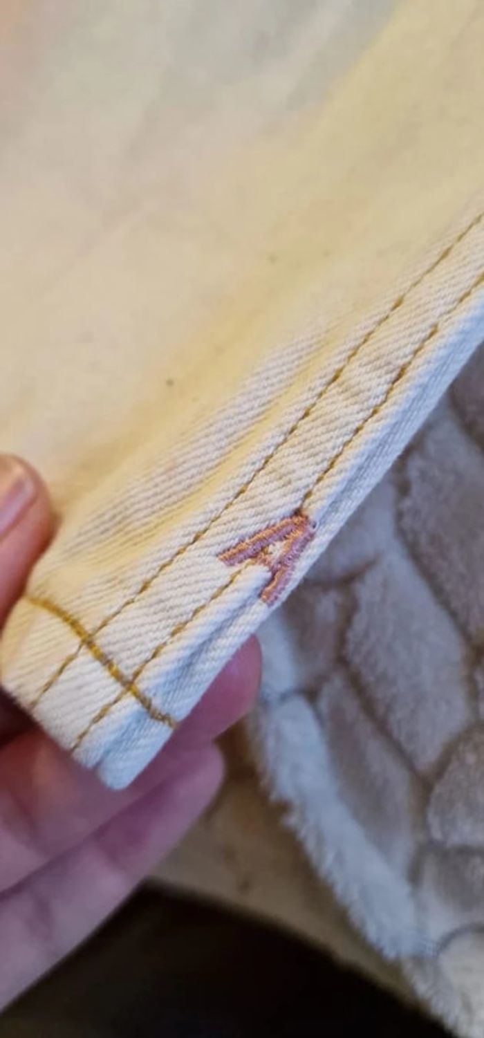 Jean Scotch & Soda droit taille haute blanc "the ripple" taille 26/32 - photo numéro 8