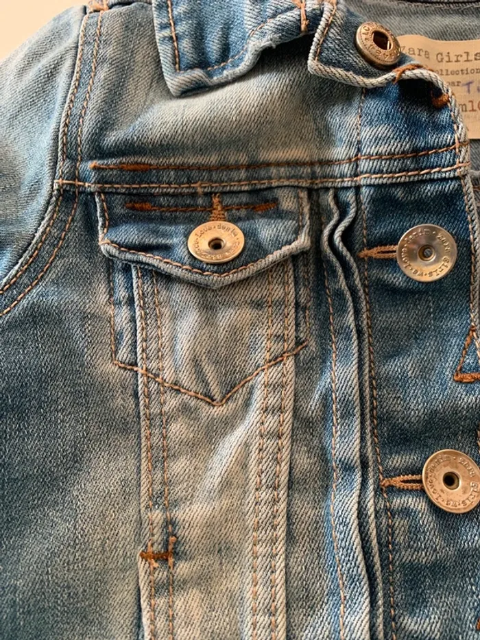 Veste en jean fille 4 ans Zara - photo numéro 2