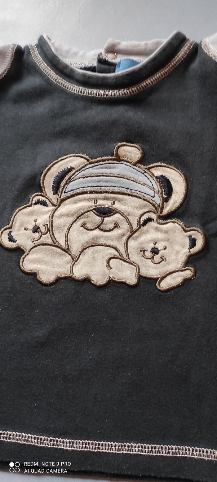 Tee-shirt à manches longues Tom& Kiddy 12 mois - photo numéro 3