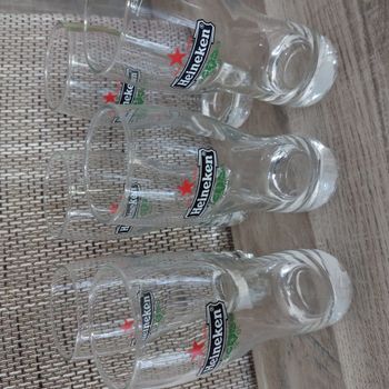 lot 6 verres à bière Heineken  25 cl