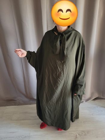 Jelaba avec cache col intégré
