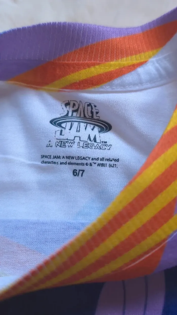 Tee-shirt space jam 6-7 ans - photo numéro 8