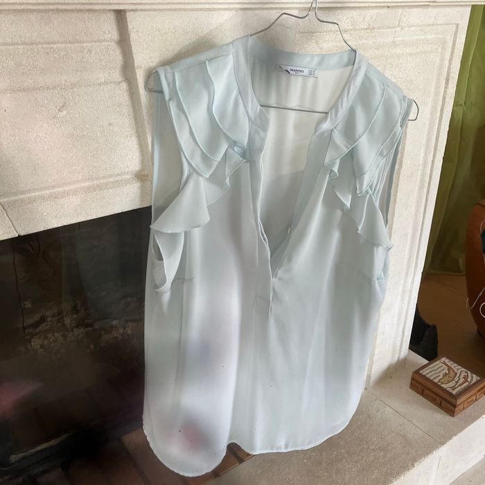 Blouse bleue