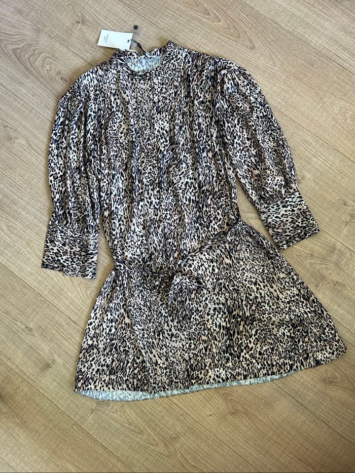 Robe léopard neuve à manches longues Kocca taille XS - photo numéro 7