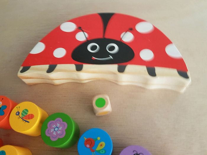 Jeu à bascule en bois coccinelle équilibriste - photo numéro 6