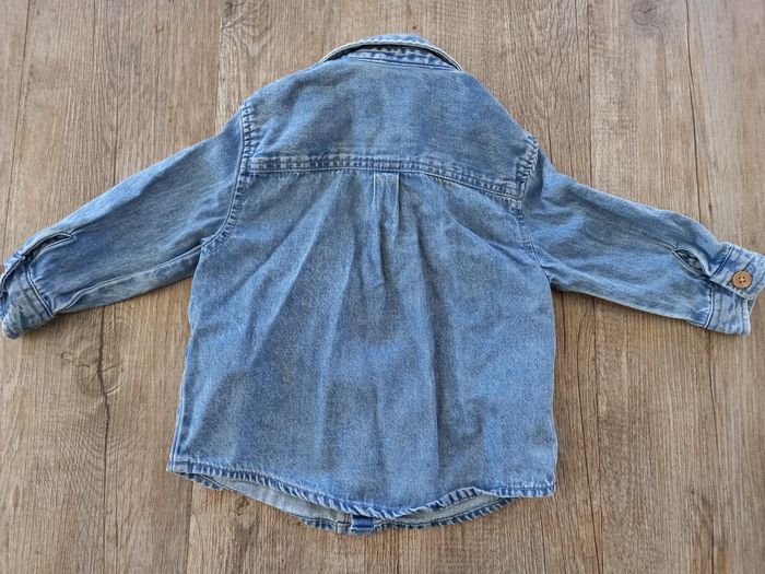 Chemise en  jean à manches longues - Taille 12 mois - photo numéro 2