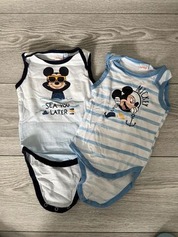 Lot de 2 bodies Mickey Disney