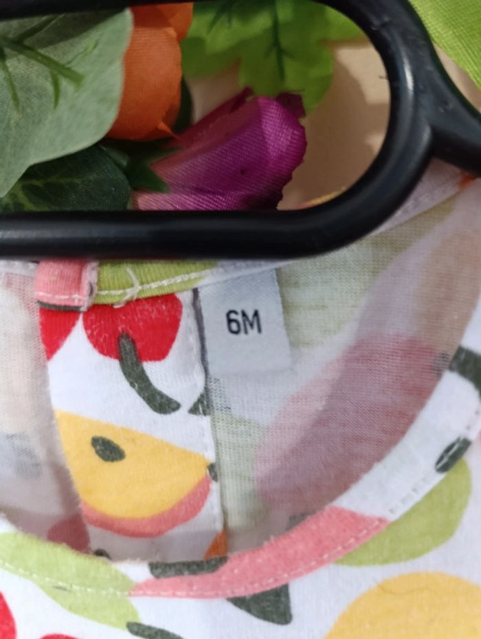 Tunique 6mois fille motif fruit - photo numéro 2
