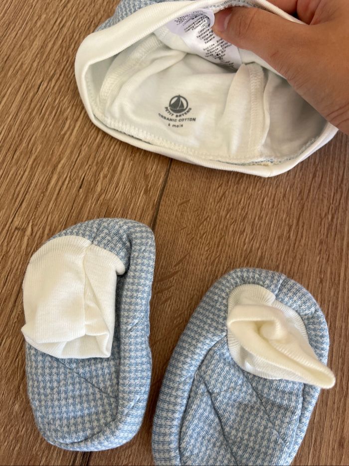 Bonnet + chaussons 6 mois