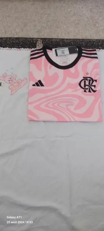 Maillot Flamengo brésil 2024 rose neuf taille S
