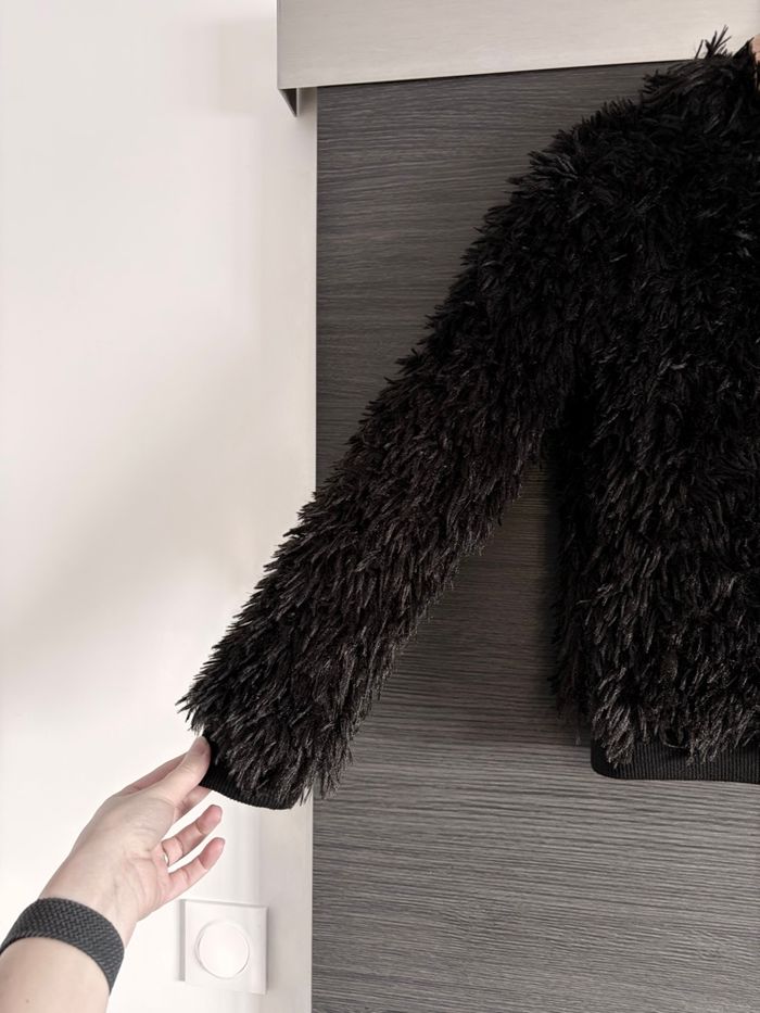 Manteau noir imitation fourrure Orchestra 14 ans - photo numéro 8