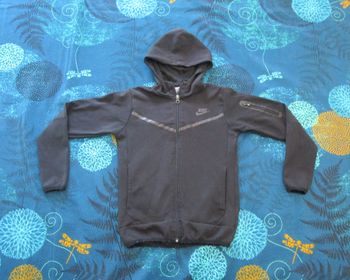Veste de sport enfant Sweat à capuche zippé Nike Taille L Noir (T103)