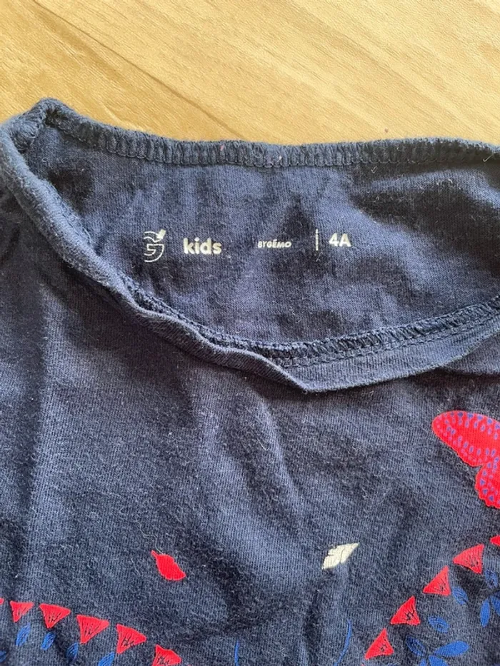 T-shirt manches longues fille 4 ans - photo numéro 4