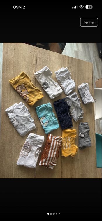 Lot de pyjamas 6 mois