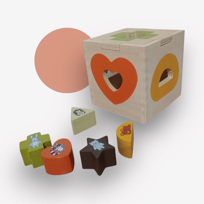 Boîte à formes en bois