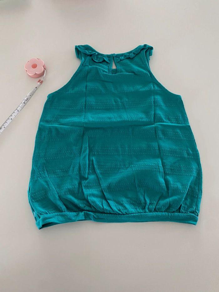 Débardeur turquoise okaidi 8 ans - photo numéro 3