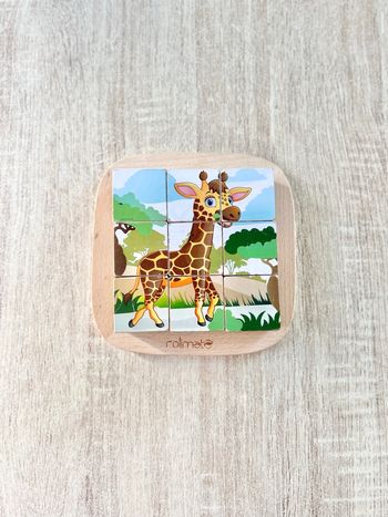 Puzzle cube animaux de la savane 