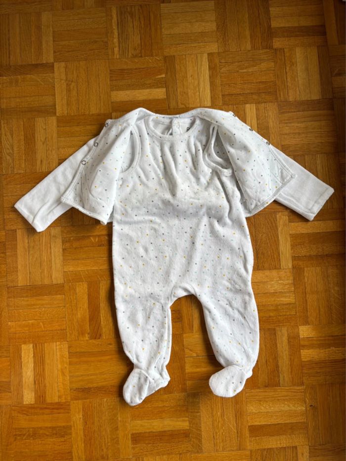 Ensemble pyjama + veste R mini 9 mois neuf - photo numéro 4